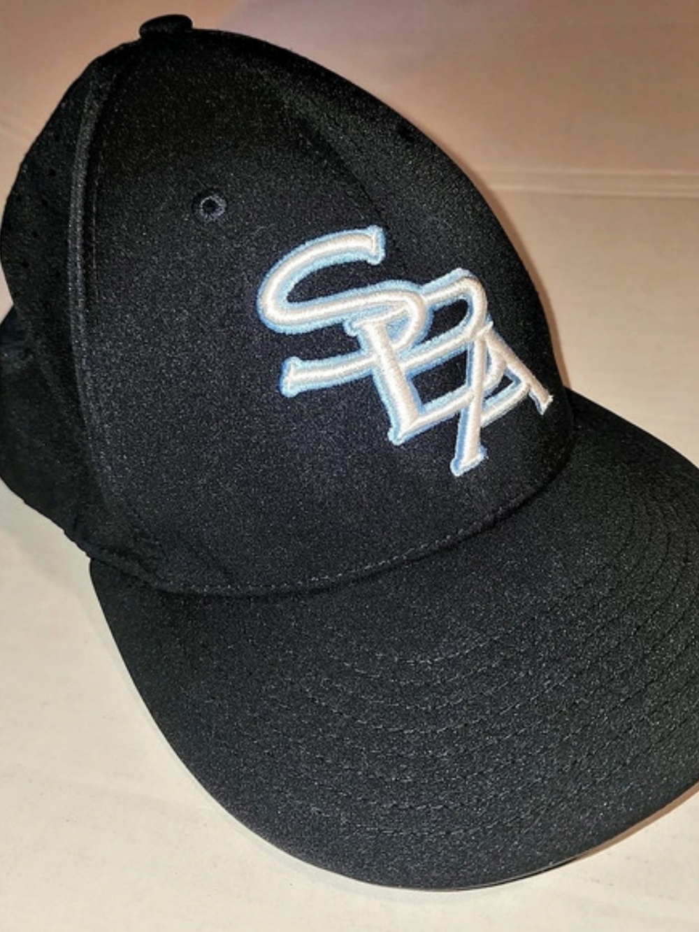 Richardson PTS 30 Navy Blue~SBA Logo Baseball Hat Cap XS-SM Fitted Stretch